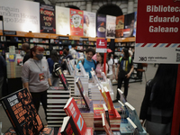 A view inside the International Book Fair at the Palacio de Mineria in Mexico City, organised by the Faculty of Engineering of the National...