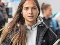 Deyna Castellanos #10 of Manchester City arriving at The Academy Stadium  during the Barclays FA Women's Super League match between Manchest...