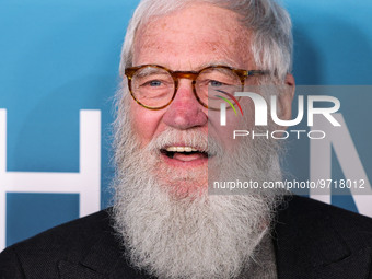 American television host, comedian, writer and producer Dave Letterman (David Michael Letterman) arrives at the Los Angeles Premiere Of Disn...