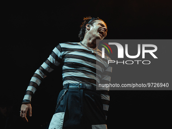  English singer Yungblud performs live at Mediolanum Forum in Milan, Italy, on Mar 10, 2023. (