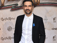Actor Alfonso Herrera attends the red carpet of 'Que Viva Mexico' film Premiere at Cinepolis Oasis Coyoacan. on March 14, 2023 in Mexico Cit...