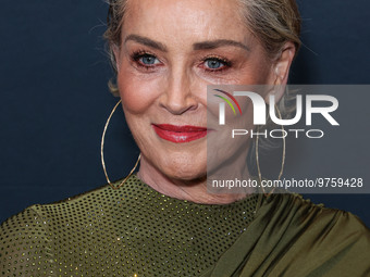 American actress Sharon Stone arrives at The Women's Cancer Research Fund's An Unforgettable Evening Benefit Gala 2023 held at the Beverly W...
