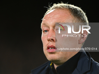 Steve Cooper, Nottingham Forest head coach during the Premier League match between Nottingham Forest and Newcastle United at the City Ground...