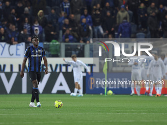 Duvan Zapata of Atalanta BC looks dejected after Empoli FC first goal of the match during the italian soccer Serie A match Atalanta BC vs Em...