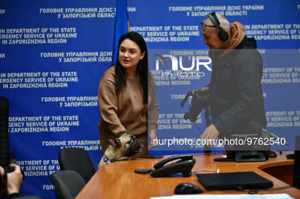 ZAPORIZHZHIA, UKRAINE - MARCH 15, 2023 - Zaporizhzhia resident Anna Kupriyenko visits the Main Department of the State Emergency Service in...