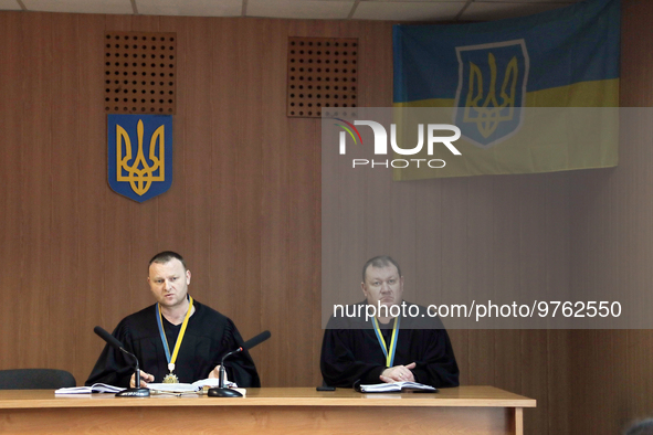 ODESA, UKRAINE - MARCH 15, 2023 - The judges of the Malynovskyi District Court postponed the hearing of the case of Kherson collaborator Kyr...