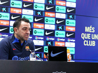  Xavi Hernandez during the press conference prior to the league match against Real Madrid, in Barcelona, on 18th March 2023. 
 -- (
