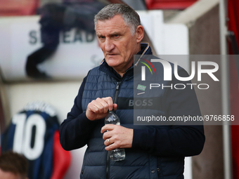 Sunderland Manager Tony Mowbray during the Sky Bet Championship match between Sunderland and Luton Town at the Stadium Of Light, Sunderland...