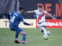 Fran Garcia of Rayo Vallecano during a match between Rayo Vallecano v Girona FC as part of LaLiga in Madrid, Spain, on March 18, 2022.  (