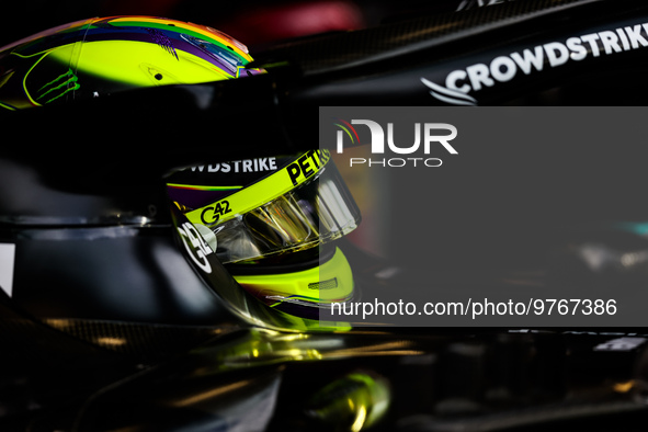 HAMILTON Lewis (gbr), Mercedes AMG F1 Team W14, portrait helmet, casque, during the Formula 1 STC Saudi Arabian Grand Prix 2023, 2nd round o...
