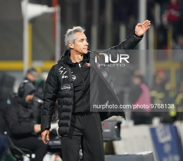 Paulo Sousa head coach of Us Salernitana during the  Serie A match between Us Salernitana 1919 and Bologna Fc on March 18, 2023 stadium ''Ar...