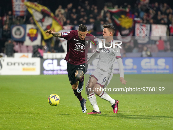 Pasquale Mazzocchi of Us Salernitana during the  Serie A match between Us Salernitana 1919 and Bologna Fc on March 18, 2023 stadium ''Arechi...