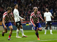 Antoine Griezmann second striker of Atletico de Madrid and France celebrates after scoring his sides first goal during the La Liga Santander...