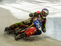 Harald Simon (50) in action during the Ice Speedway Gladiators World Championship Final 1 at Max-Aicher-Arena, Inzell, Germany on Saturday 1...