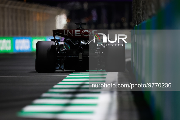 63 RUSSELL George (gbr), Mercedes AMG F1 Team W14, action during the Formula 1 STC Saudi Arabian Grand Prix 2023, 2nd round of the 2023 Form...