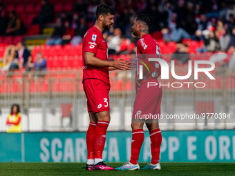 Pablo Mari (#3 AC Monza) and Armando Izzo (#55 AC Monza) during AC Monza against US Cremonese, Serie A, at U-Power Stadium in Monza on March...