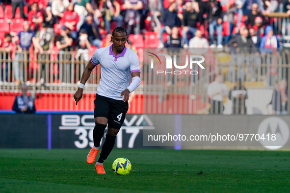 Emanuel Aiwu (#4 Cremonese) during AC Monza against US Cremonese, Serie A, at U-Power Stadium in Monza on March, 18th 2023. 