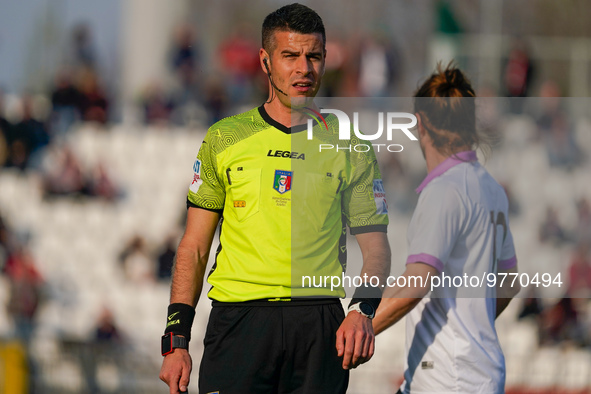 Antonio Giua, referee, during AC Monza against US Cremonese, Serie A, at U-Power Stadium in Monza on March, 18th 2023. 