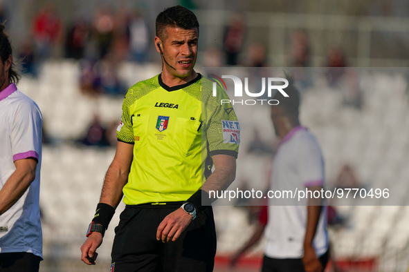 Antonio Giua, referee, during AC Monza against US Cremonese, Serie A, at U-Power Stadium in Monza on March, 18th 2023. 