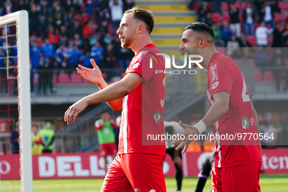 Carlos Augusto (#30 AC Monza) goal celebrate during AC Monza against US Cremonese, Serie A, at U-Power Stadium in Monza on March, 18th 2023....