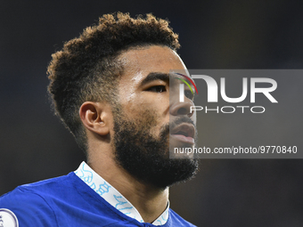 Reece James of Chelsea looks on during the Premier League match between Chelsea and Everton at Stamford Bridge, London on Saturday 18th Marc...