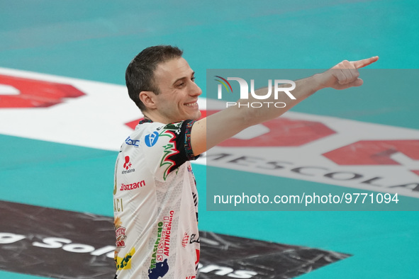 massimo colaci (n.13 sir safety susa perugia) during the Volleyball Italian Serie A Men Superleague Championship Play Off - Sir Safety Susa...