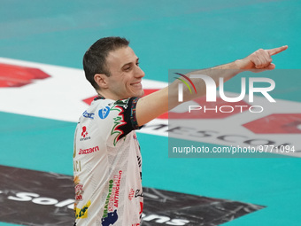 massimo colaci (n.13 sir safety susa perugia) during the Volleyball Italian Serie A Men Superleague Championship Play Off - Sir Safety Susa...