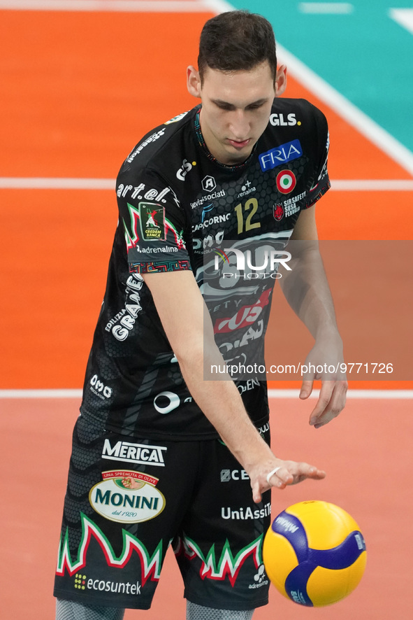 roberto russo (n.12 sir safety susa perugia) during the Volleyball Italian Serie A Men Superleague Championship Play Off - Sir Safety Susa P...