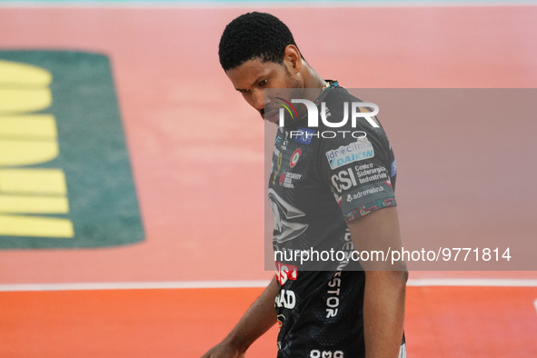 wilfredo leon venero (n.9  sir safety susa perugia) during the Volleyball Italian Serie A Men Superleague Championship Play Off - Sir Safety...