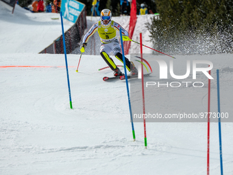 Linus STRASSER of Germany in action during Audi FIS Alpine Ski World Cup 2023 Slalom Discipline Men's Downhill on March 19, 2023 in El Tarte...
