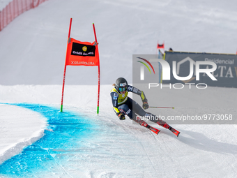 Mina Fuerst HOLTMANN of Norway in action during Audi FIS Alpine Ski World Cup 2023 Super L Discipline Women's Downhill on March 16, 2023 in...