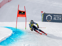 Mina Fuerst HOLTMANN of Norway in action during Audi FIS Alpine Ski World Cup 2023 Super L Discipline Women's Downhill on March 16, 2023 in...