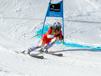 Wendy HOLDENER of Switzerland in action during Audi FIS Alpine Ski World Cup 2023 Super L Discipline Women's Downhill on March 16, 2023 in E...