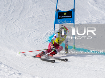 Maryna GASIENICA-DANIEL of Poland in action during Audi FIS Alpine Ski World Cup 2023 Super L Discipline Women's Downhill on March 16, 2023...