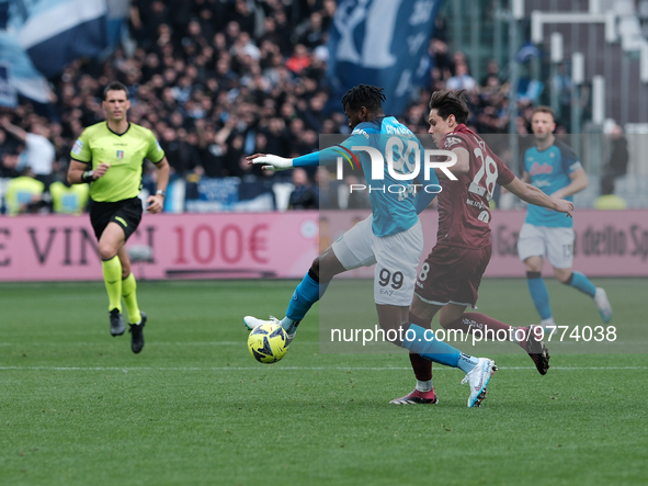 Frank Anguissa during Serie A match between Torino v Napoli in Turin, on March 19, 2023 