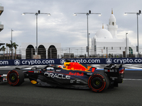 01 VERSTAPPEN Max (nld), Red Bull Racing RB19, action during the Formula 1 STC Saudi Arabian Grand Prix 2023, 2nd round of the 2023 Formula...