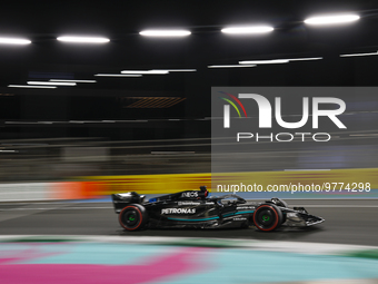 63 RUSSELL George (gbr), Mercedes AMG F1 Team W14, action during the Formula 1 STC Saudi Arabian Grand Prix 2023, 2nd round of the 2023 Form...