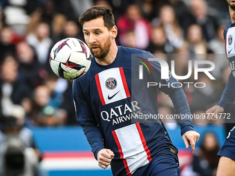 Lionel (Leo) MESSI of PSG during the French championship Ligue 1 football match between Paris Saint-Germain and Stade Rennais (Rennes) on Ma...