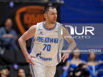 Vitaly Fridzon of Zenit looks on during the Russian Cup Final Four final basketball match between Pari Nizhny Novgorod and Zenit St. Petersb...