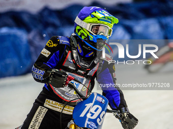 Martin Haarahiltunen (199) during the Ice Speedway Gladiators World Championship Final 2 at Max-Aicher-Arena, Inzell, Germany on Sunday 19th...