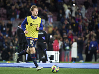 Frenkie de Jong of FC Barcelona during a match between FC Barcelona v Real Madrid as part of LaLiga in Barcelona, Spain, on March 19, 2022....