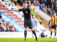 Referee Declan Bourne during the Sky Bet League 2 match between Bradford City and Hartlepool United at the University of Bradford Stadium, B...