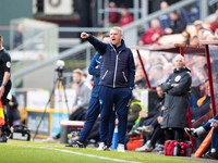 Hartlepool United manager John Askey gesticulates during the Sky Bet League 2 match between Bradford City and Hartlepool United at the Unive...