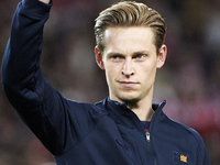 Frenkie de Jong of FC Barcelona during a match between FC Barcelona v Real Madrid as part of LaLiga in Barcelona,, Spain, on March 19, 2022....