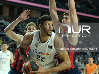 Edy Tavares  of Real Madrid during the 2022/2023 ACB League match between Real Madrid and Cazoo Baskonia Vitoria Gasteiz at Wizink Center on...