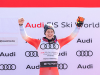 Marco ODERMATT of Switzerland winner the Overall Audi FIS Alpine Ski World Cup Finals Andorra 2023, on March 19, 2023 in Soldeu, Andorra. (