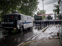 People gathered in different points of the city to celebrate May Day as Taksim Square was closed by police forces. Heavy clashes happened an...
