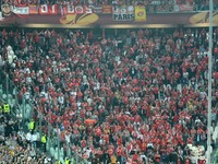 Benfica supporters during the UEFA Europa League semifinal football match Juventus vs Benfica on May 1st, 2014 at the Juventus Stadium in Tu...