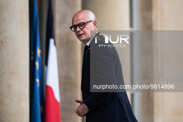 President of the centre-right Horizon group, Eduard Philippe, former Prime Minister, entering the Elysee, in Paris, on March 27, 2023. 