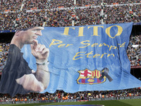 Tito Vilanova memoriam in the match between FC Barcelona and Getafe, for Week 36 of the spanish Liga BBVA played at the Camp Nou, May 3, 201...
